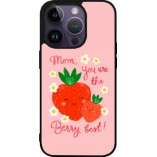 iPhone 15 Pro Case Hülle - Silikon schwarz Mom 2026 Berry best