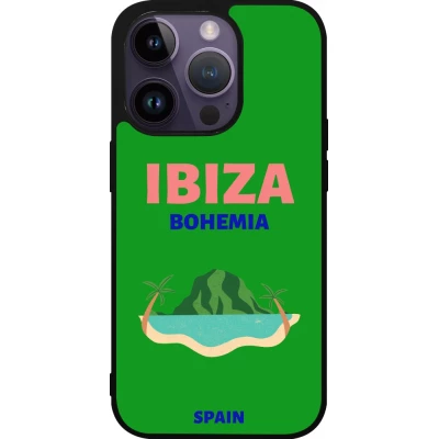 iPhone 15 Pro Case Hülle - Silikon schwarz Pop Summer Destination Ibiza
