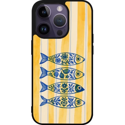iPhone 15 Pro Case Hülle - Silikon schwarz Portuguese fish 2026