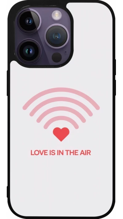 Coque iPhone 15 Pro - Silicone rigide noir Saint Valentines Day 26 Love is in the air