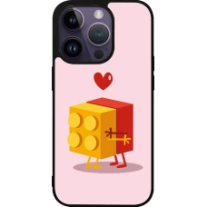 iPhone 15 Pro Case Hülle - Silikon schwarz Saint Valentines Day 26 Puzzle