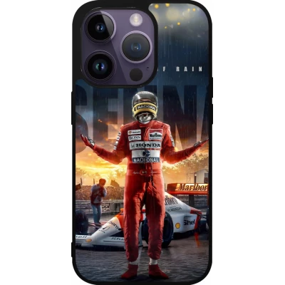 Coque iPhone 15 Pro - Silicone rigide noir Senna The King of Rain