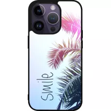 iPhone 15 Pro Case Hülle - Silikon schwarz Smile 05