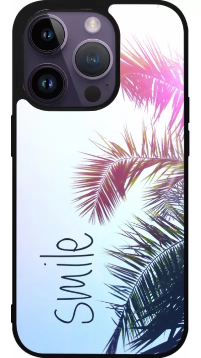 Coque iPhone 15 Pro - Silicone rigide noir Smile 05