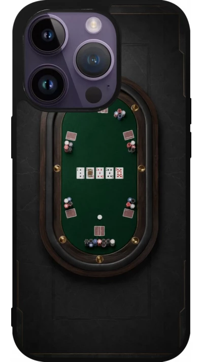 iPhone 15 Pro Case Hülle - Silikon schwarz Sports 2026 Poker