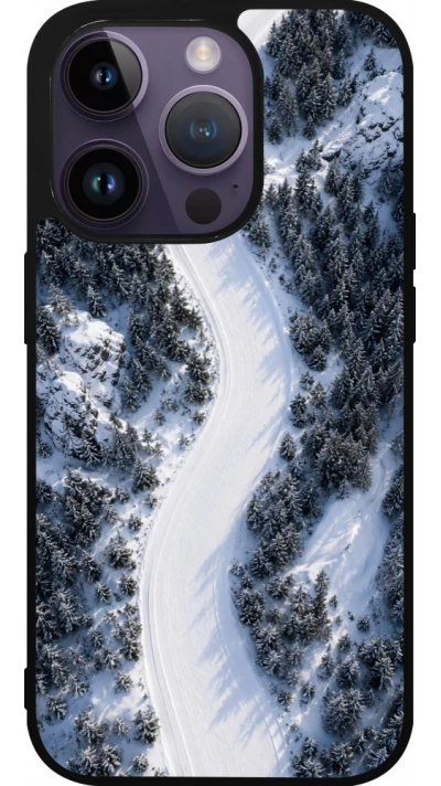 iPhone 15 Pro Case Hülle - Silikon schwarz Sports 2026 Ski
