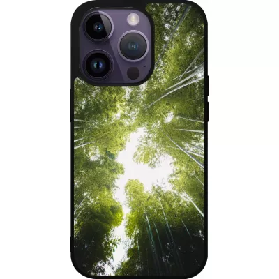 iPhone 15 Pro Case Hülle - Silikon schwarz Spring 23 forest blue sky