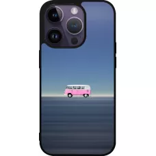 iPhone 15 Pro Case Hülle - Silikon schwarz Spring 23 pink bus