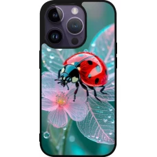 iPhone 15 Pro Case Hülle - Silikon schwarz Ladybird in bloom Spring 2026