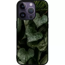 iPhone 15 Pro Case Hülle - Silikon schwarz Spring 23 fresh plants