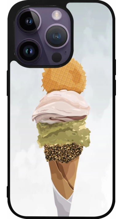 iPhone 15 Pro Case Hülle - Silikon schwarz Summer 2025 Cornet