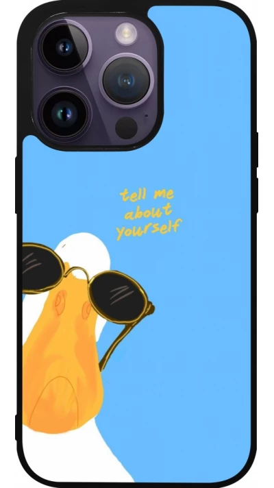 Coque iPhone 15 Pro - Silicone rigide noir Tell me about yourself Summer 2026