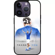 Coque iPhone 15 Pro - Silicone rigide noir Thank you Roger