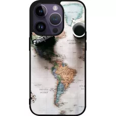Coque iPhone 15 Pro - Silicone rigide noir Travel 01