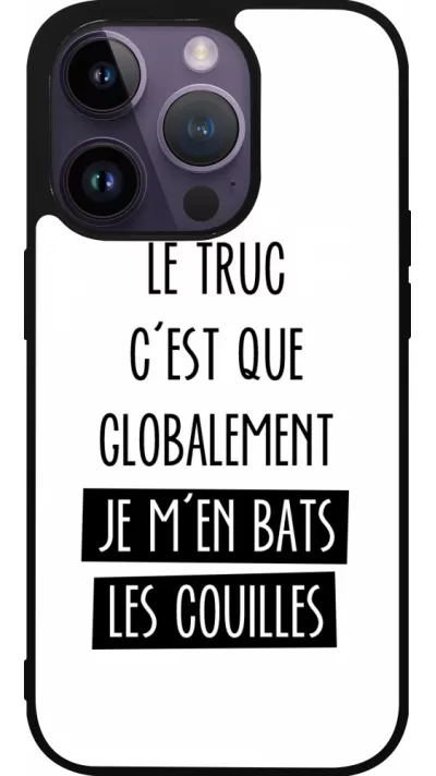 iPhone 15 Pro Case Hülle - Silikon schwarz Le truc globalement bats les couilles