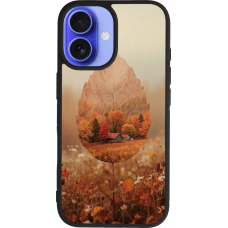 Coque iPhone 16 - Silicone rigide noir Autumn 26 Autumn leaf