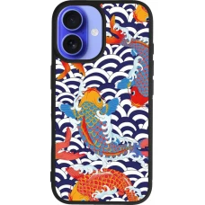 Coque iPhone 16 - Silicone rigide noir Easter 2023 japanese fish
