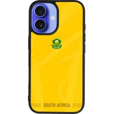 iPhone 16 Case Hülle - Silikon schwarz Südafrika 2026 personalisierbares Fussballtrikot