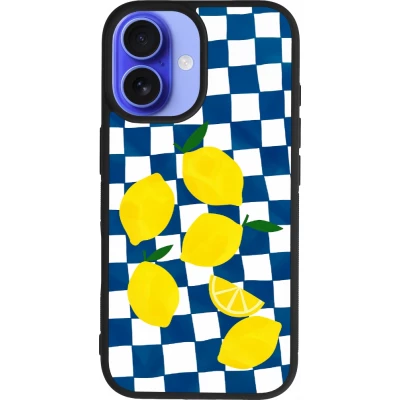 iPhone 16 Case Hülle - Silikon schwarz Illustration lemons 2026