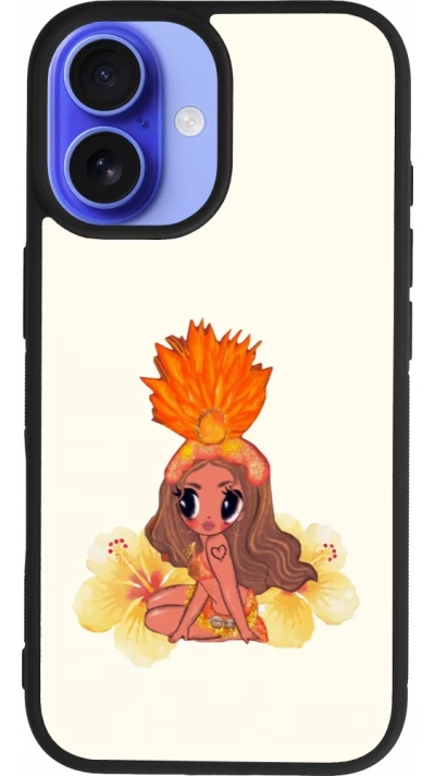 Coque iPhone 16 - Silicone rigide noir Karol G Tropicoqueta