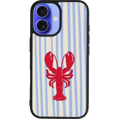 iPhone 16 Case Hülle - Silikon schwarz Red lobster 2026