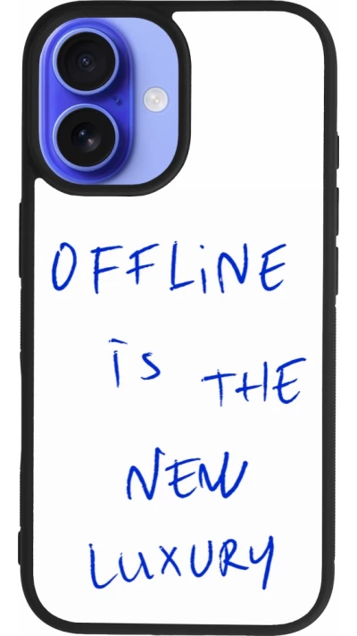 iPhone 16 Case Hülle - Silikon schwarz Offline is the new luxury