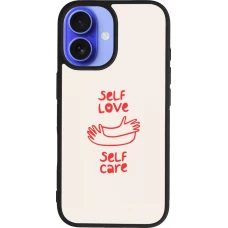 iPhone 16 Case Hülle - Silikon schwarz Saint Valentines Day 26 Self love self care