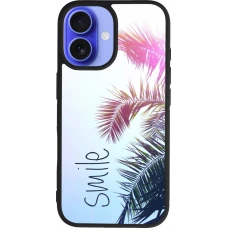 iPhone 16 Case Hülle - Silikon schwarz Smile 05
