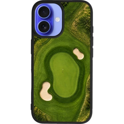 Coque iPhone 16 - Silicone rigide noir Sports 2026 Golf