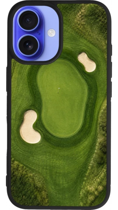 Coque iPhone 16 - Silicone rigide noir Sports 2026 Golf