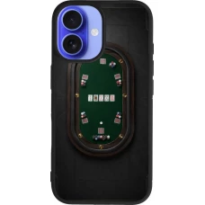 Coque iPhone 16 - Silicone rigide noir Sports 2026 Poker