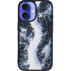 Coque iPhone 16 - Silicone rigide noir Sports 2026 Ski