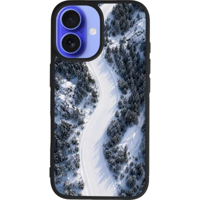 iPhone 16 Case Hülle - Silikon schwarz Sports 2026 Ski