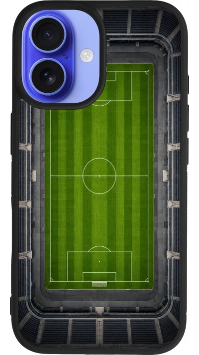 Coque iPhone 16 - Silicone rigide noir Sports 2026 Soccer