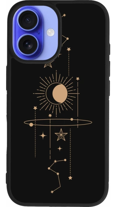 Coque iPhone 16 - Silicone rigide noir Spring 23 astro