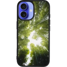 iPhone 16 Case Hülle - Silikon schwarz Spring 23 forest blue sky