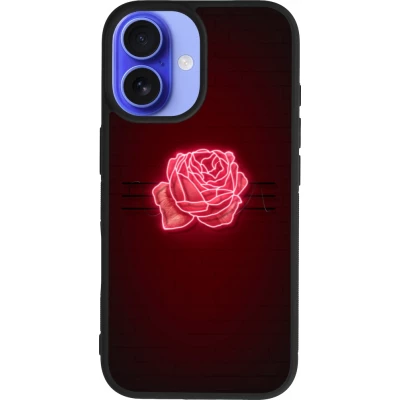 iPhone 16 Case Hülle - Silikon schwarz Spring 23 neon rose