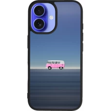 iPhone 16 Case Hülle - Silikon schwarz Spring 23 pink bus