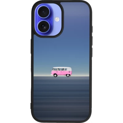 iPhone 16 Case Hülle - Silikon schwarz Spring 23 pink bus