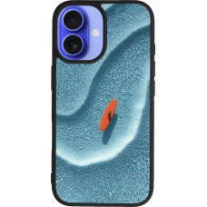 iPhone 16 Case Hülle - Silikon schwarz Orange surf Summer 2026