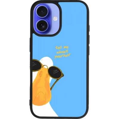 iPhone 16 Case Hülle - Silikon schwarz Tell me about yourself Summer 2026