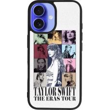 Coque iPhone 16 - Silicone rigide noir Taylor Swift The Eras Tour