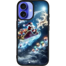 iPhone 16 Case Hülle - Silikon schwarz Weihnachten 2023 Verzauberter Weihnachtsmann