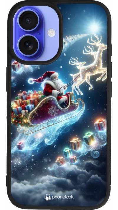 iPhone 16 Case Hülle - Silikon schwarz Weihnachten 2023 Verzauberter Weihnachtsmann