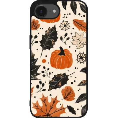 Coque iPhone 17e / 16e - Silicone rigide noir Autumn 2024 nature