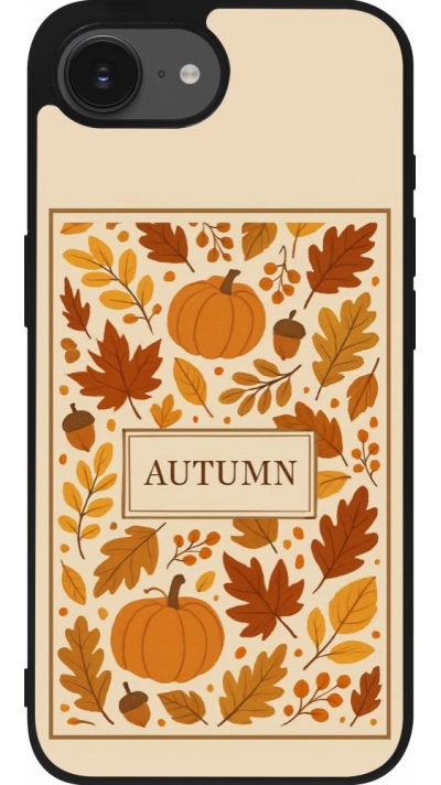 iPhone 17e / 16e Case Hülle - Silikon schwarz Autumn 26 Hello autumn