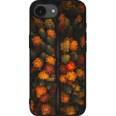 Coque iPhone 17e / 16e - Silicone rigide noir Autumn 26 Road in autumn
