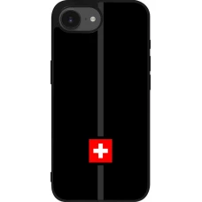 Coque iPhone 17e / 16e - Silicone rigide noir Canton CH noir