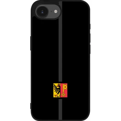 Coque iPhone 17e / 16e - Silicone rigide noir Canton GE noir