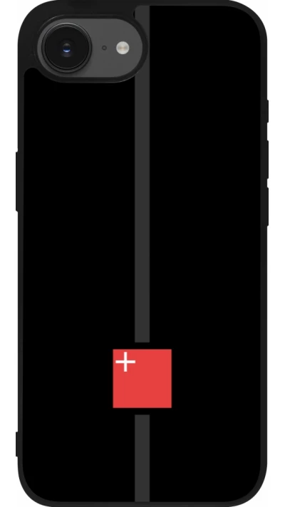iPhone 16e Case Hülle - Silikon schwarz Kanton SZ schwarz